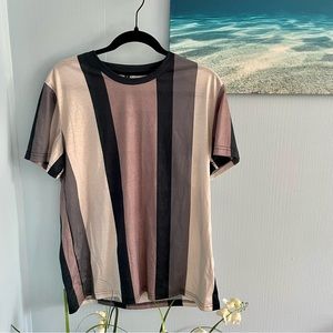 Shein Mens Colorblock Short Sleeve Tee Size Medium